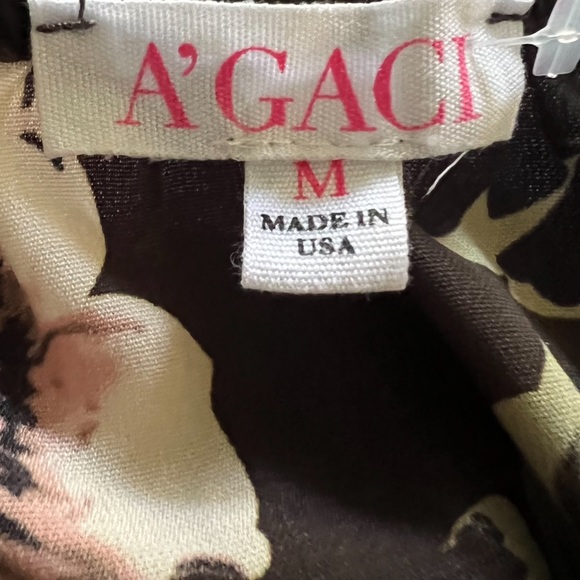 A' GACI Floral Blouse Size Medium - Picture 5 of 5